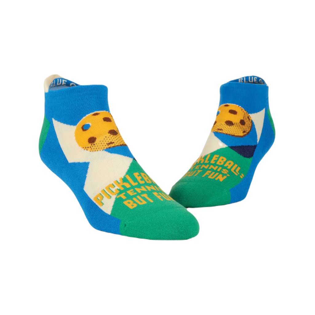 Pickleball Athletic Sneaker Socks - Unisex Blue Q Apparel & Accessories - Socks - Adult - Unisex