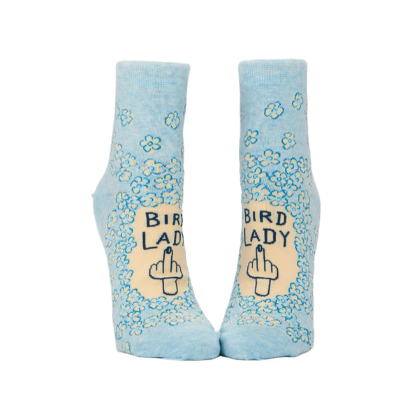 Bird Lady Ankle Socks - Womens Blue Q Apparel & Accessories - Socks - Adult - Womens