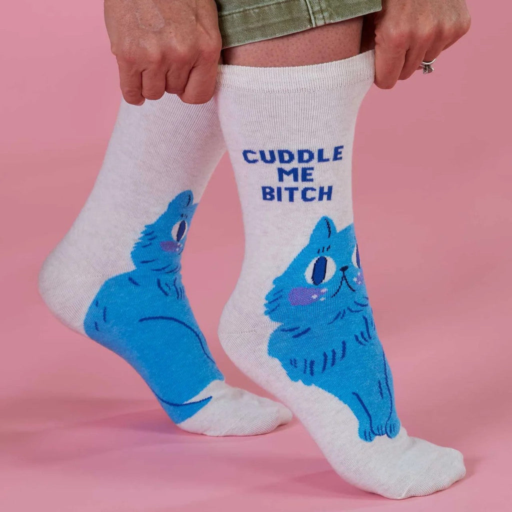 Cuddle Me Crew Socks - Womens Blue Q Apparel & Accessories - Socks - Adult - Womens