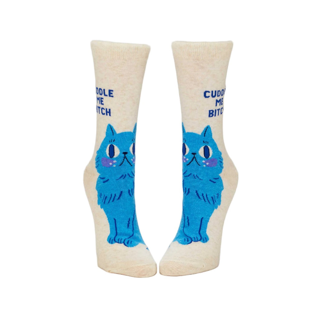 Cuddle Me Crew Socks - Womens Blue Q Apparel & Accessories - Socks - Adult - Womens