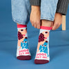 Dogs Gets Me Ankle Socks - Womens Blue Q Apparel & Accessories - Socks - Adult - Womens