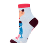 Dogs Gets Me Ankle Socks - Womens Blue Q Apparel & Accessories - Socks - Adult - Womens