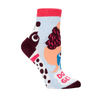 Dogs Gets Me Ankle Socks - Womens Blue Q Apparel & Accessories - Socks - Adult - Womens
