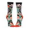 Go Wild Crew Socks - Womens Blue Q Apparel & Accessories - Socks - Adult - Womens