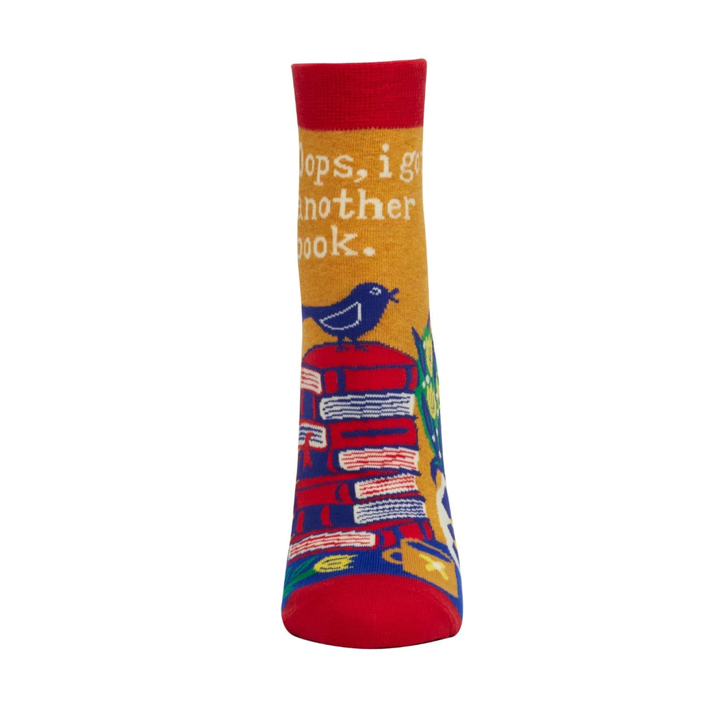 Oops I Got Another Book Ankle Socks - Womens Blue Q Apparel & Accessories - Socks - Adult - Womens
