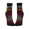 Overwhelmed Ankle Socks - Womens Blue Q Apparel & Accessories - Socks - Adult - Womens