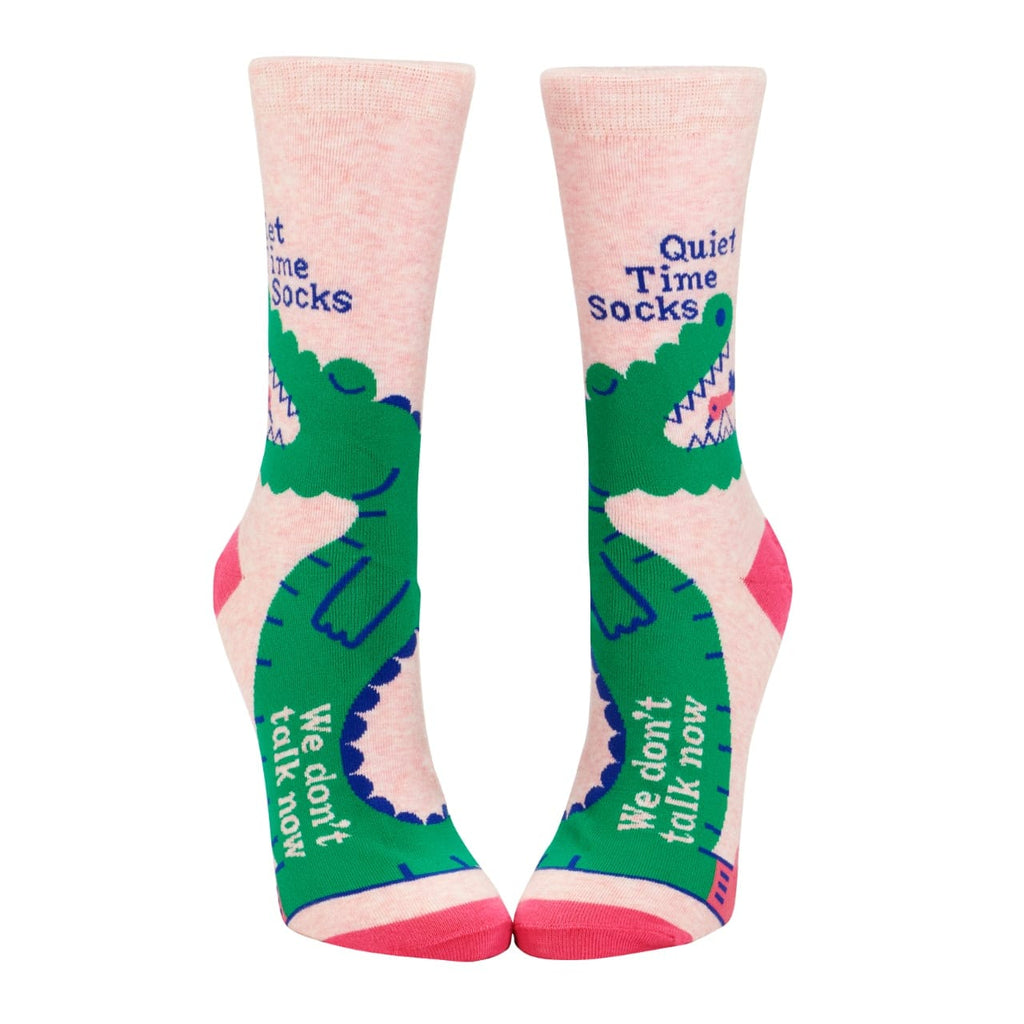Quiet Time Socks Crew Socks - Womens Blue Q Apparel & Accessories - Socks - Adult - Womens