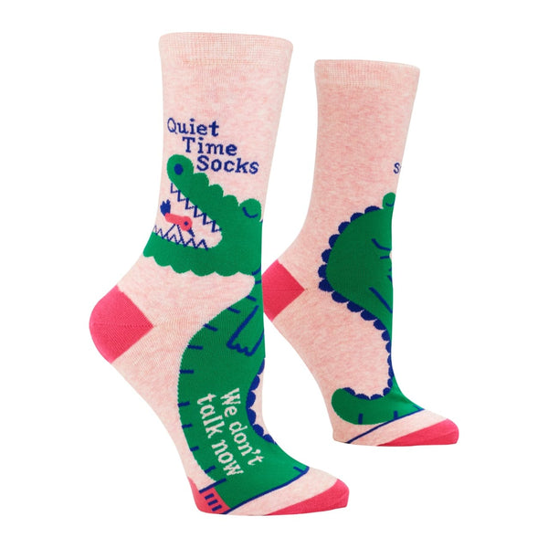 Quiet Time Socks Crew Socks - Womens Blue Q Apparel & Accessories - Socks - Adult - Womens