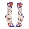 Really Into Butterflies Crew Socks - Womens Blue Q Apparel & Accessories - Socks - Adult - Womens
