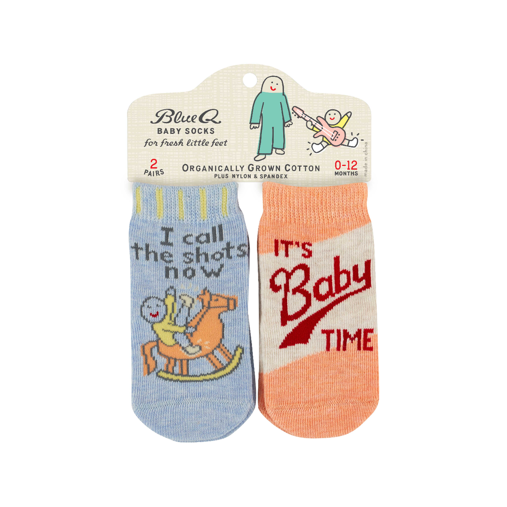 Call Shots/Baby Time Baby Sock Set Blue Q Apparel & Accessories - Socks - Baby & Kids - Baby & Toddler