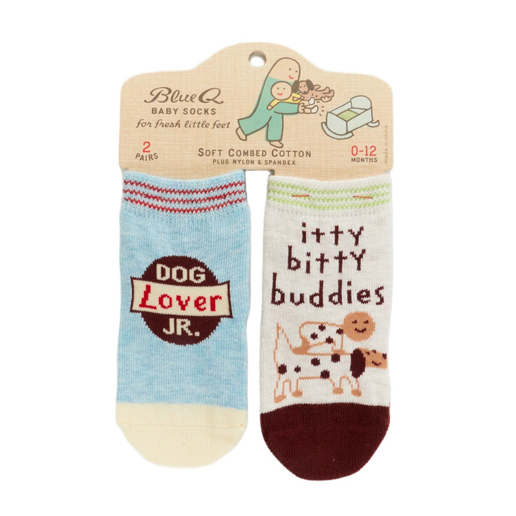 Dog Lover/Buddies Baby Sock Set Blue Q Apparel & Accessories - Socks - Baby & Kids - Baby & Toddler