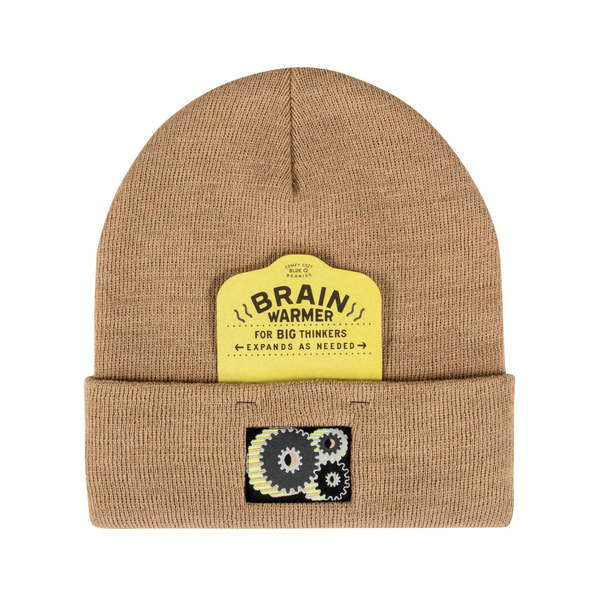 Brain Warmer Beanie Hat Blue Q Apparel & Accessories - Winter - Adult - Hats