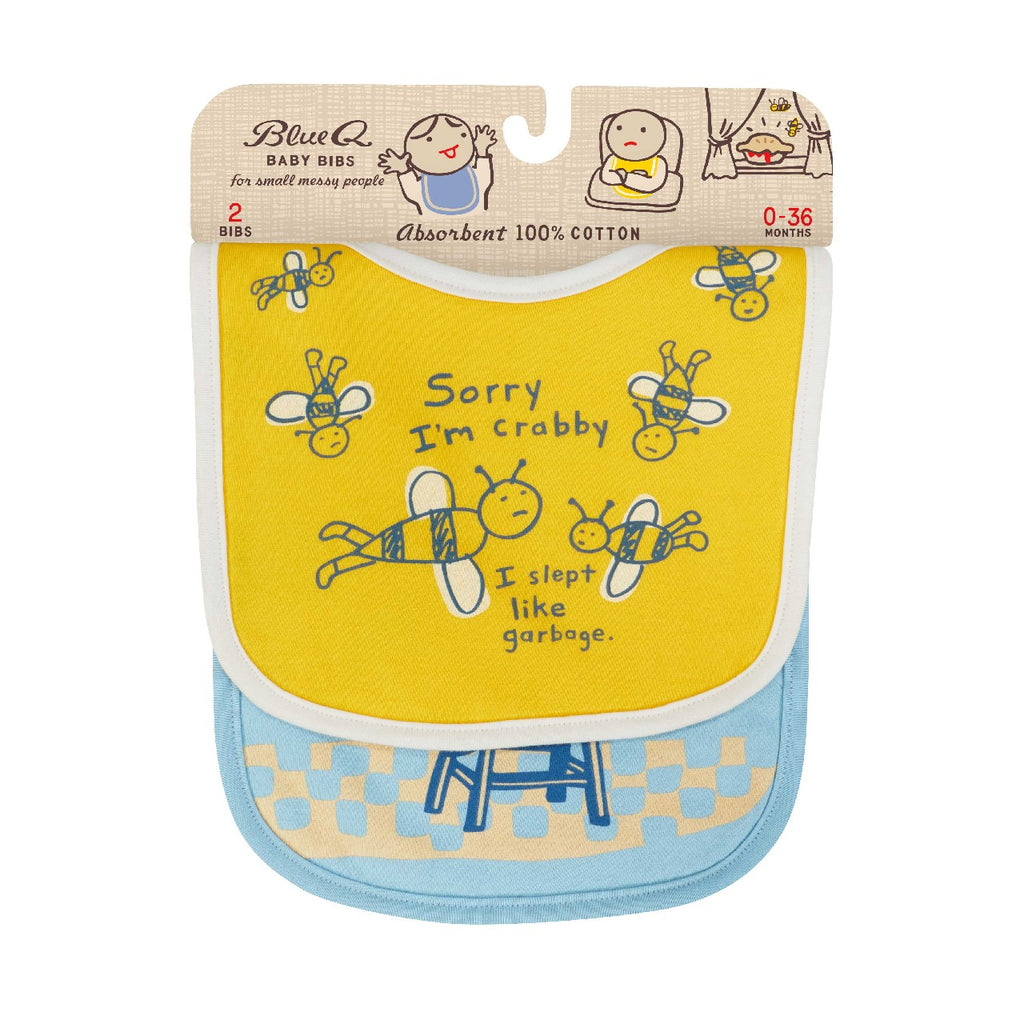 Crabby/Chucker Baby Bib Set Blue Q Baby & Toddler - Nursing & Feeding - Bibs & Burp Cloths
