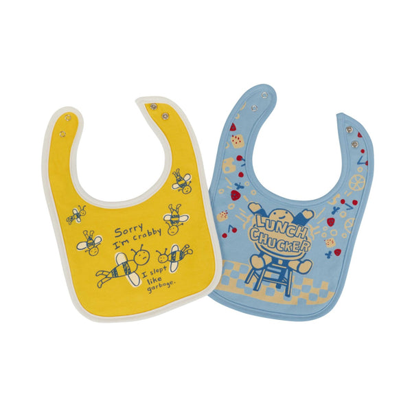 Crabby/Chucker Baby Bib Set Blue Q Baby & Toddler - Nursing & Feeding - Bibs & Burp Cloths