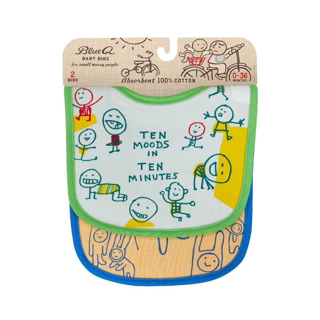 Ten Moods/My Voice Baby Bib Set Blue Q Baby & Toddler - Nursing & Feeding - Bibs & Burp Cloths