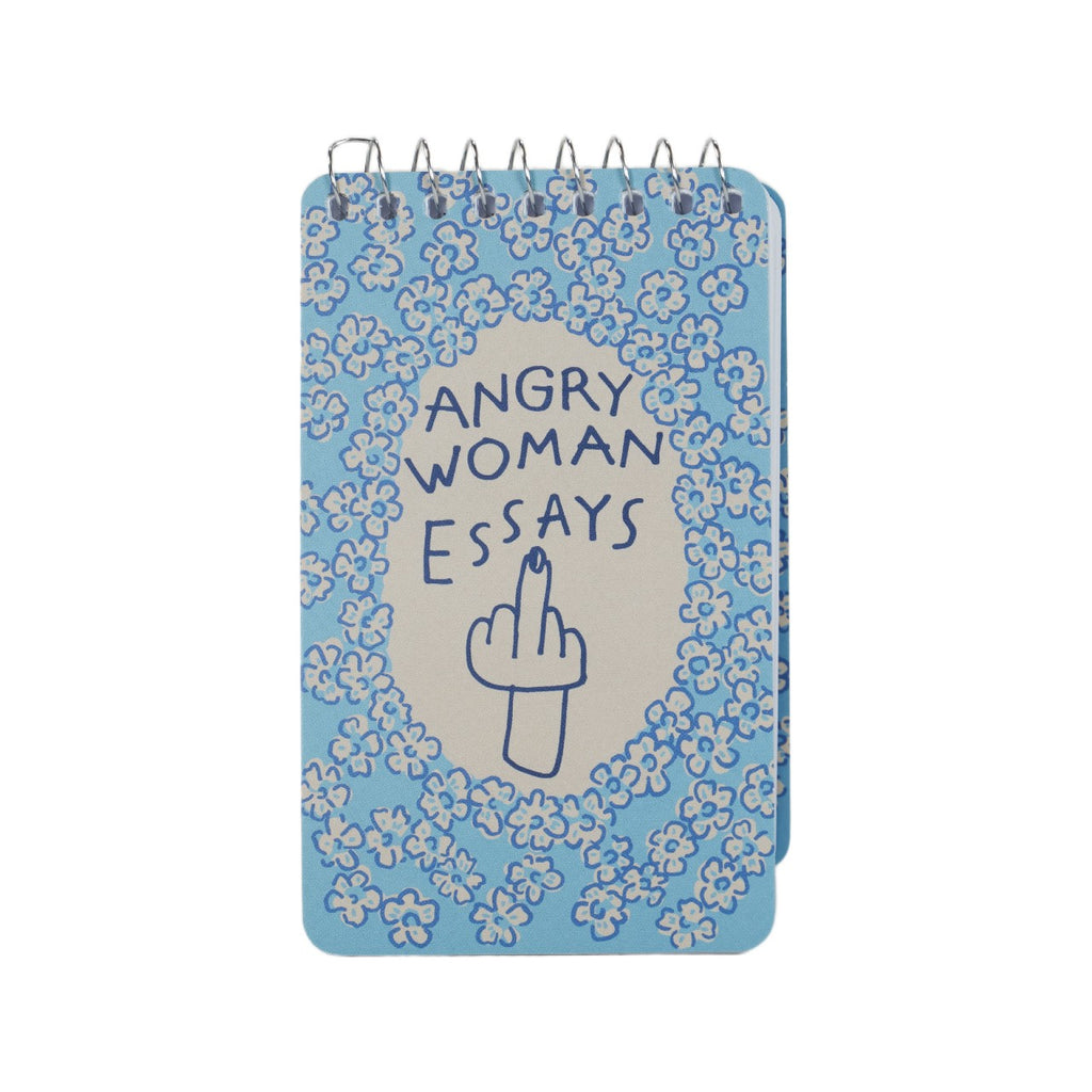 Angry Woman Essays Spiral Notebook Blue Q Books - Blank Notebooks & Journals