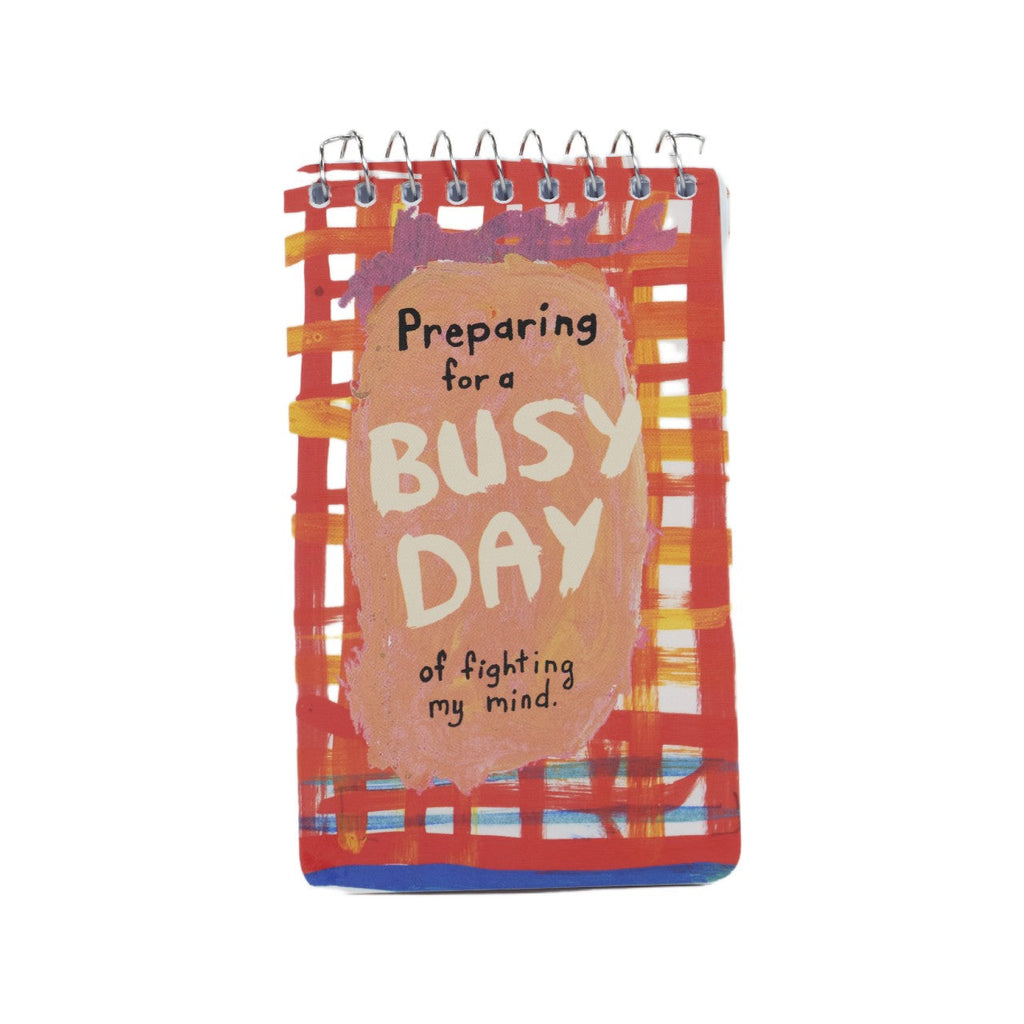 Busy Day Spiral Notebook Blue Q Books - Blank Notebooks & Journals