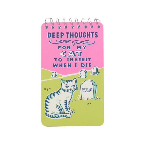 Deep Thoughts Spiral Notebook Blue Q Books - Blank Notebooks & Journals