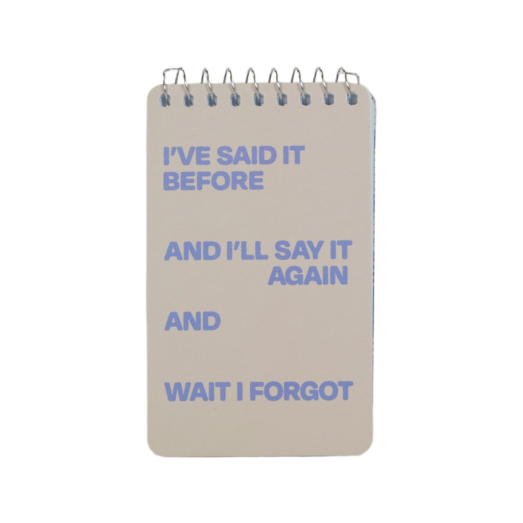Said It Before Spiral Notebook Blue Q Books - Blank Notebooks & Journals