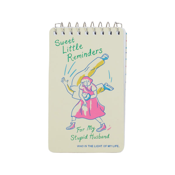 Sweet Reminders Spiral Notebook Blue Q Books - Blank Notebooks & Journals