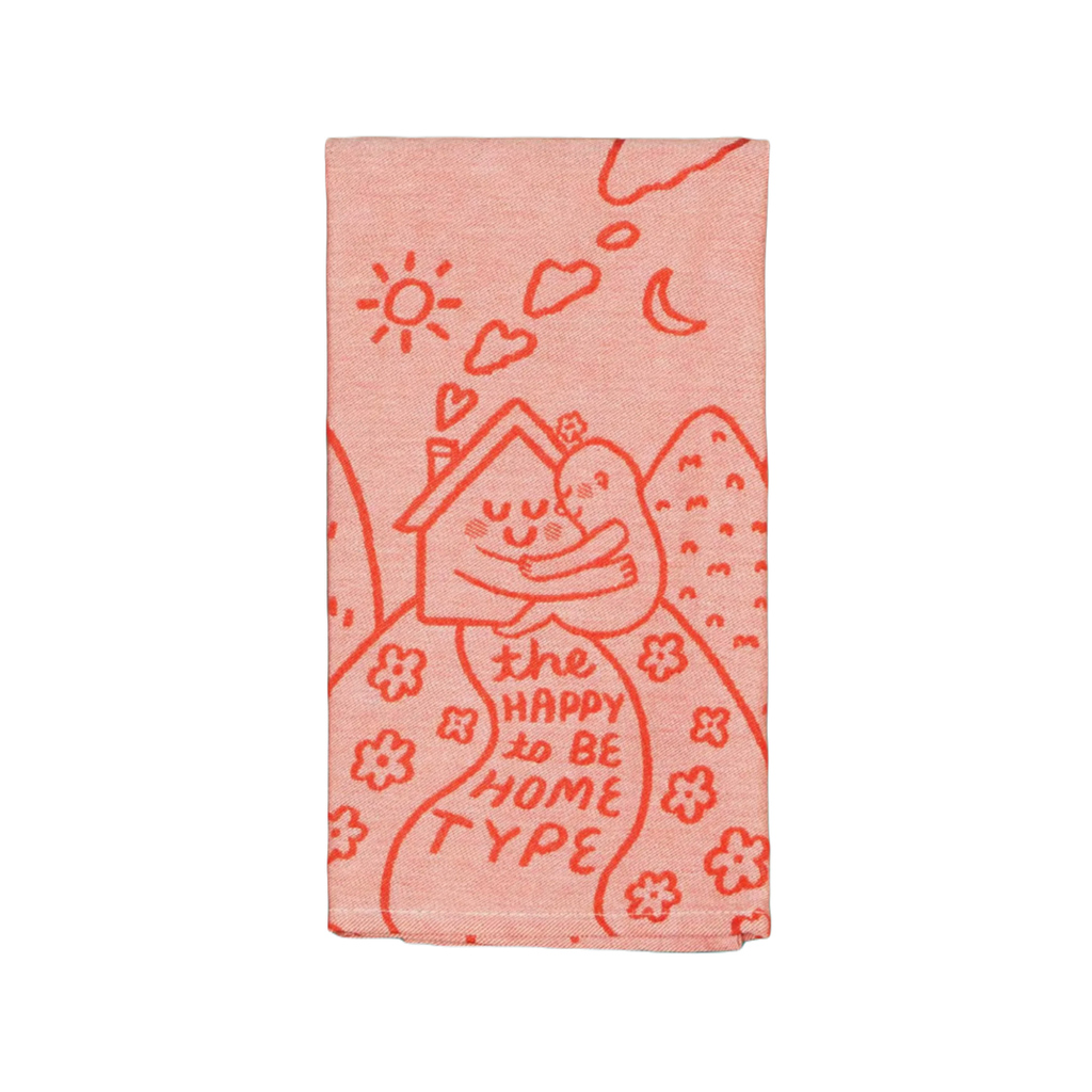 Happy To Be Home Woven Dish Towel Blue Q Home - Kitchen & Dining - Kitchen Cloths & Dish Towels