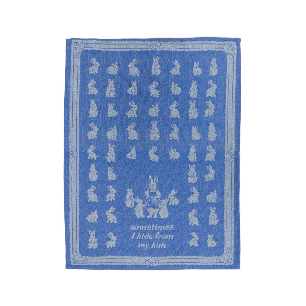 Hide From My Kids Woven Dish Towel Blue Q Home - Kitchen & Dining - Kitchen Cloths & Dish Towels