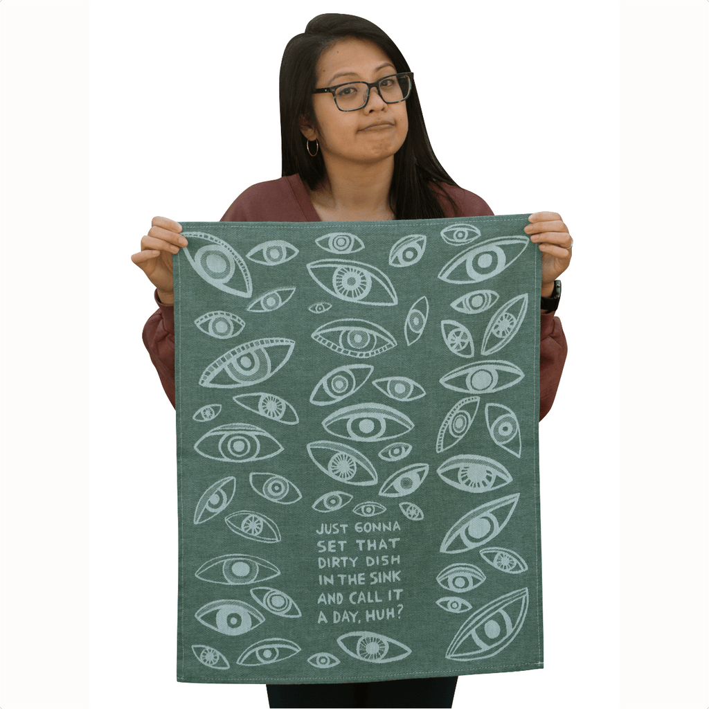 Just Gonna Set That Dirty Dish In The Sink Dish Towel Blue Q Home - Kitchen & Dining - Kitchen Cloths & Dish Towels