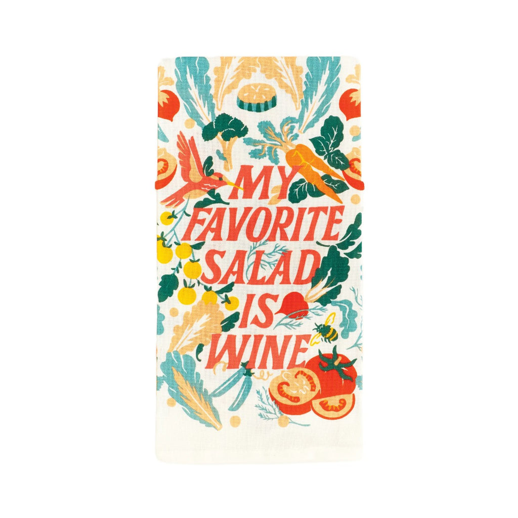 My Favorite Salad Printed Dish Towel Blue Q Home - Kitchen & Dining - Kitchen Cloths & Dish Towels