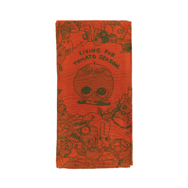 Tomato Season Woven Dish Towel Blue Q Home - Kitchen & Dining - Kitchen Cloths & Dish Towels