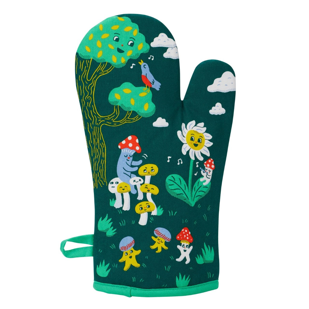 Joy Of Mushrooms Oven Mitt Blue Q Home - Kitchen & Dining - Oven Mitts & Pot Holders