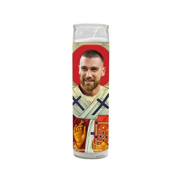 Travis Kelce Saint Prayer Candle BobbyK Boutique Home - Candles