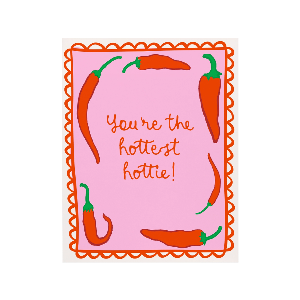 Hottest Hottie Blank Card Bon Femmes Cards - Any Occasion