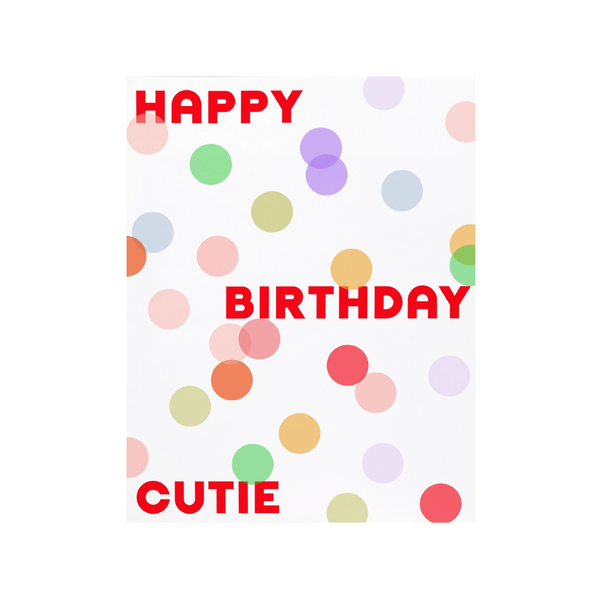 HBD Cutie Birthday Card Bon Femmes Cards - Birthday