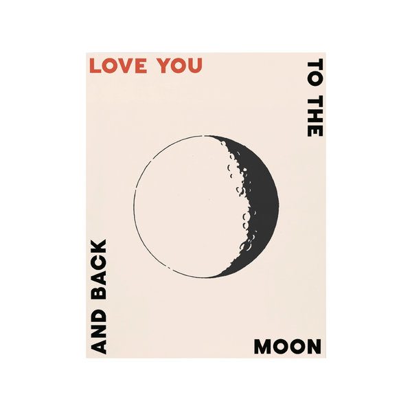 Love You To The Moon Blank Card Bon Femmes Cards - Love