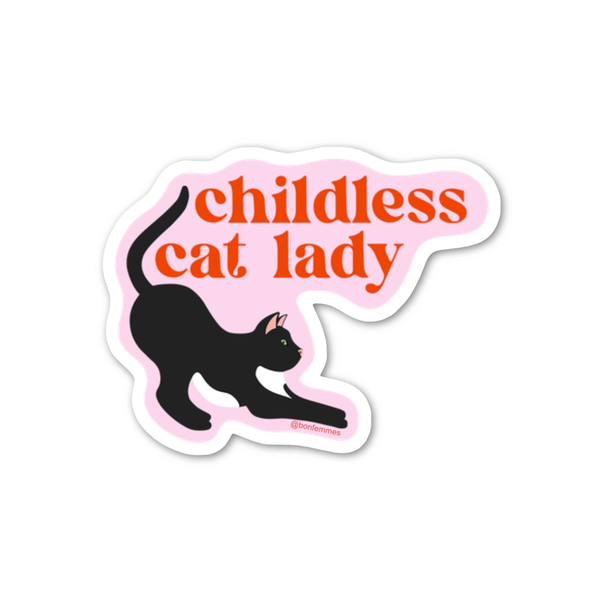 Childless Cat Lady Sticker Bon Femmes Impulse - Decorative Stickers