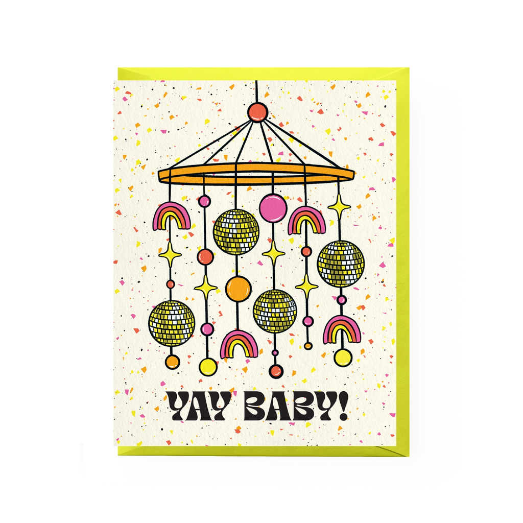 Disco Baby Card Boss Dotty Paper Co Cards - Baby