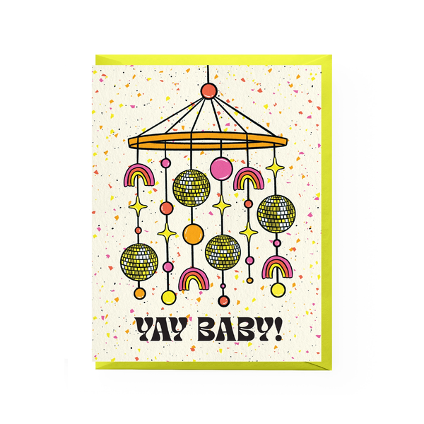 Disco Baby Card Boss Dotty Paper Co Cards - Baby