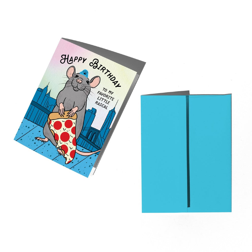 Pizza Rat Birthday Card Boss Dotty Paper Co Cards - Birthday