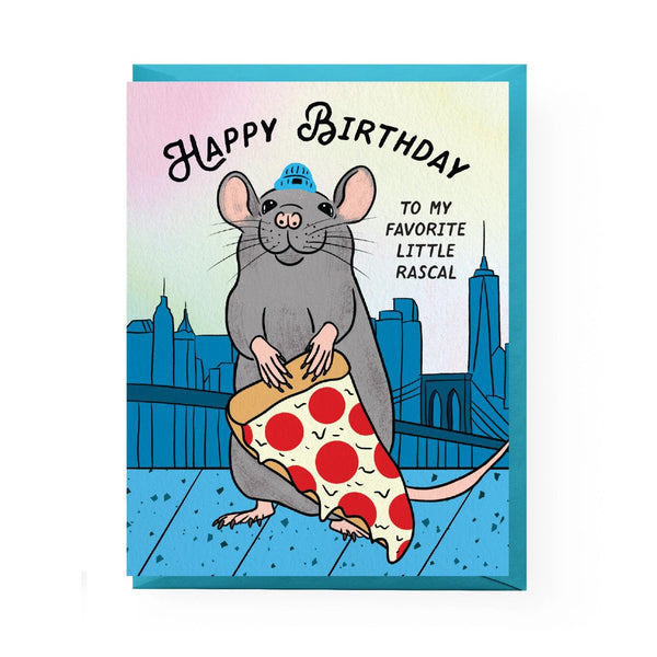 Pizza Rat Birthday Card Boss Dotty Paper Co Cards - Birthday