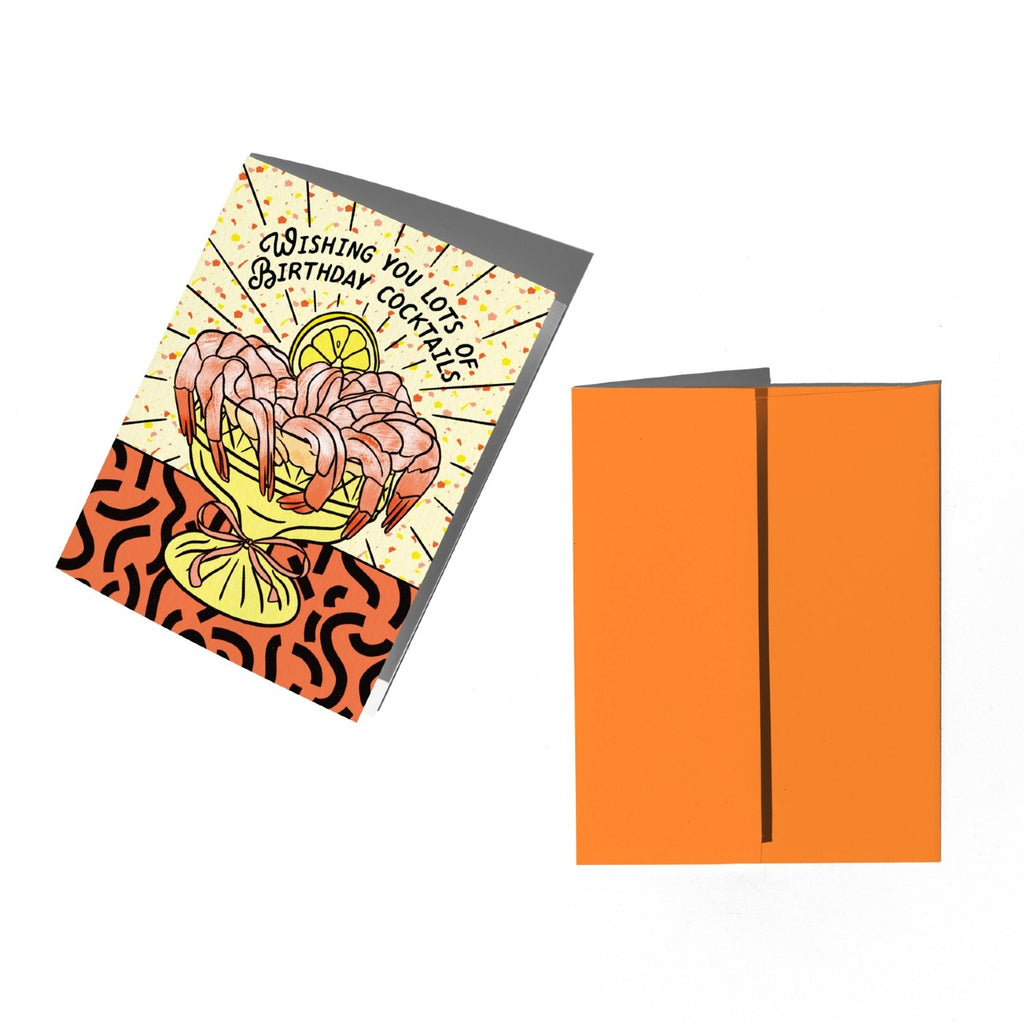 Shrimp Cocktail Birthday Card Boss Dotty Paper Co Cards - Birthday