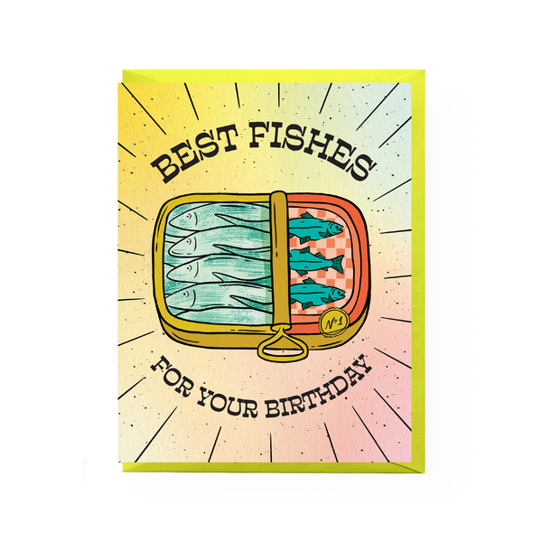 Tinned Fish Birthday Card Boss Dotty Paper Co Cards - Birthday