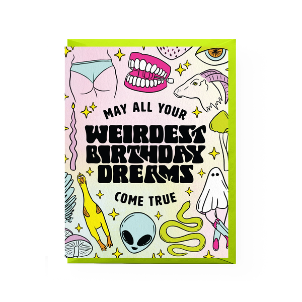 Weird Dreams Birthday Card Boss Dotty Paper Co Cards - Birthday