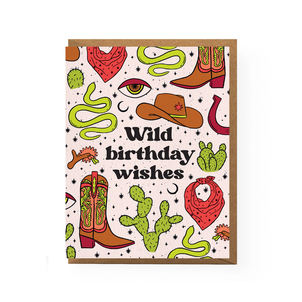 Wild West Birthday Card Boss Dotty Paper Co Cards - Birthday