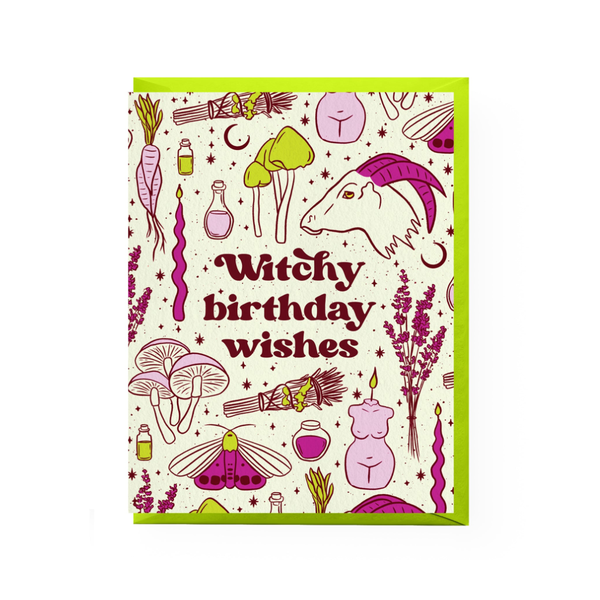 Witchy Birthday Card Boss Dotty Paper Co. Cards - Birthday