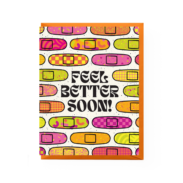 Feel Better Bandages Get Well Card Boss Dotty Paper Co Cards - Get Well