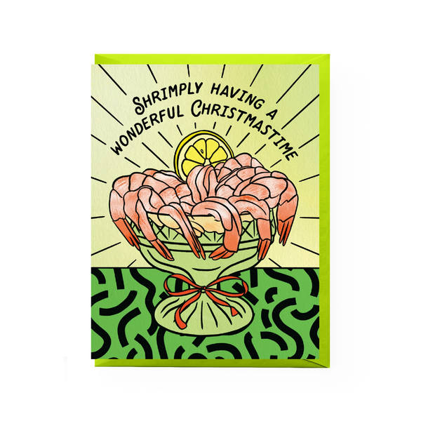 Shrimp Cocktail Christmas Card Boss Dotty Paper Co Cards - Holiday - Christmas