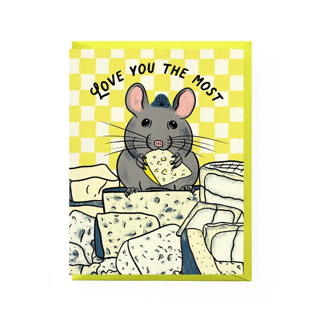 Cheese Mouse Love Card Boss Dotty Paper Co Cards - Love