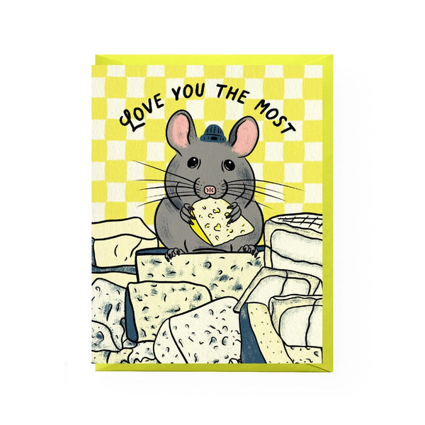 Cheese Mouse Love Card Boss Dotty Paper Co Cards - Love