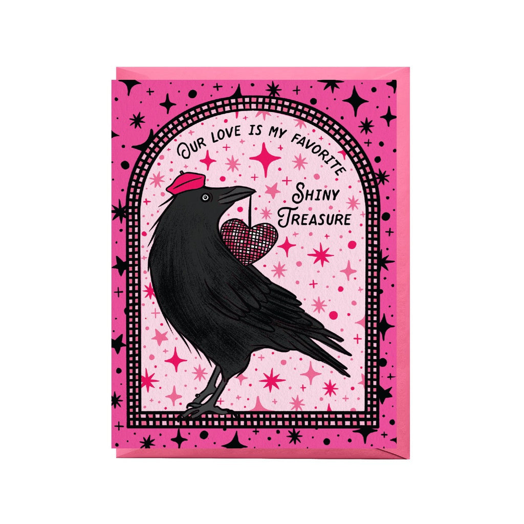 Disco Crow Love Card Boss Dotty Paper Co Cards - Love