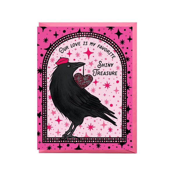 Disco Crow Love Card Boss Dotty Paper Co Cards - Love